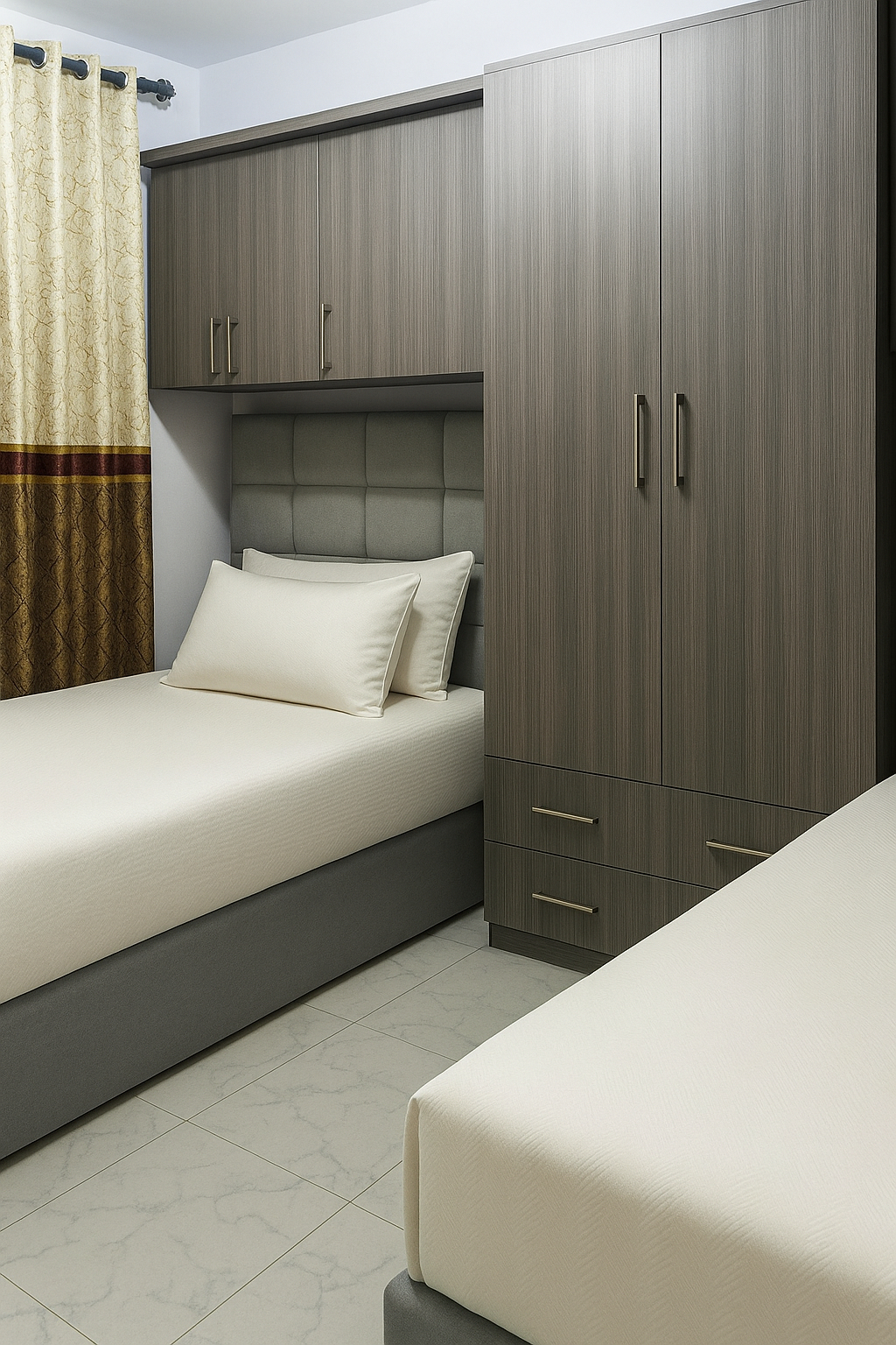 Bedroom 3, Luxury Hotel Apartment near Mediterranean Sea, Al-Manasrah