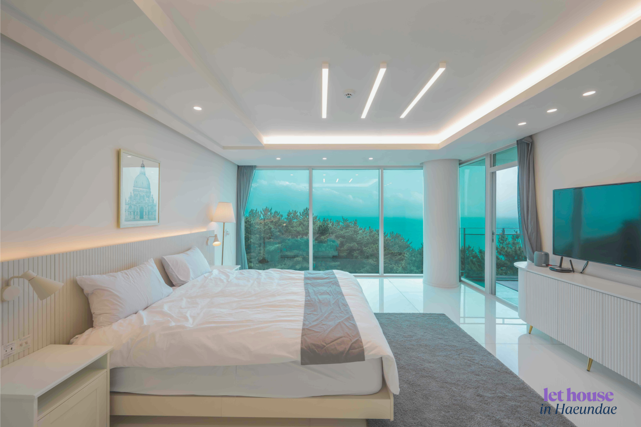Bedroom 3, Entire 3 story 500m2 private villa Let House, Haeundae