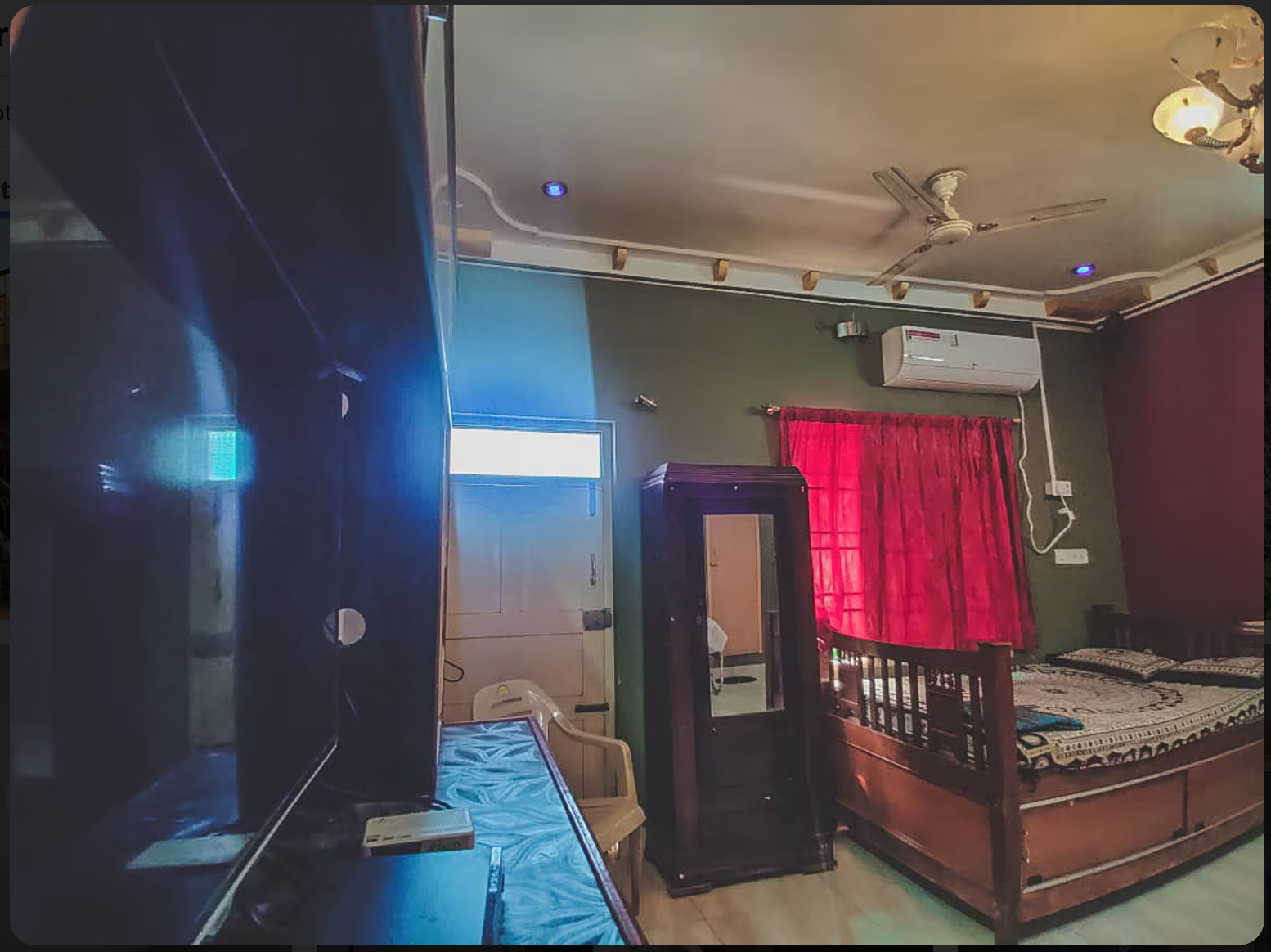 Bedroom 3, Saradha Nivas near Temple, Tiruvannamalai