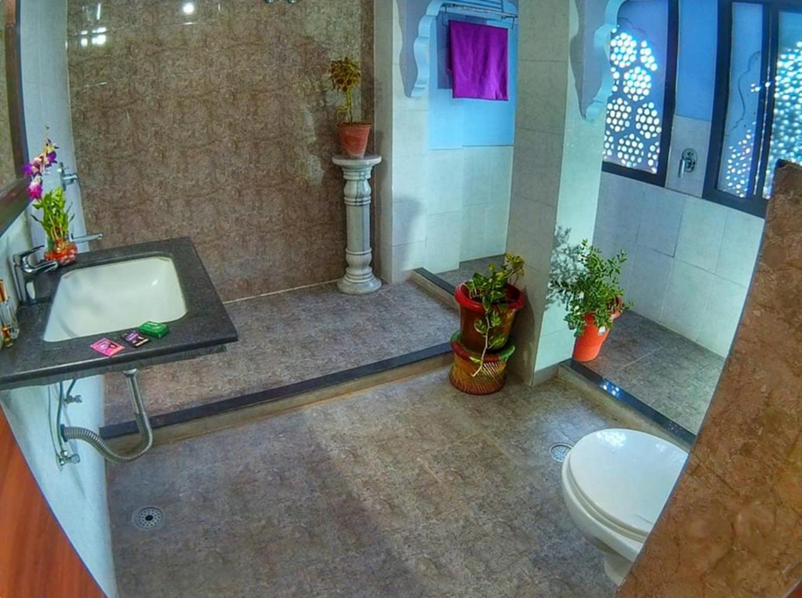 Bathroom 4, Rani Mahal Hotel, Jaipur