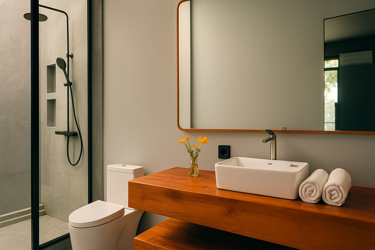Bathroom 3, Inap Luxury Cabin Kintamani, Bangli