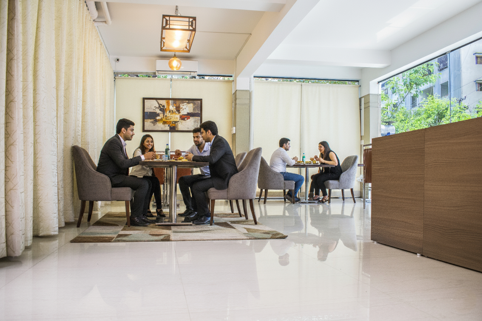 Public Area 2, FabHotel Limestone Suites - 750m from Yashoda Hospitals, Somajiguda, Hyderabad