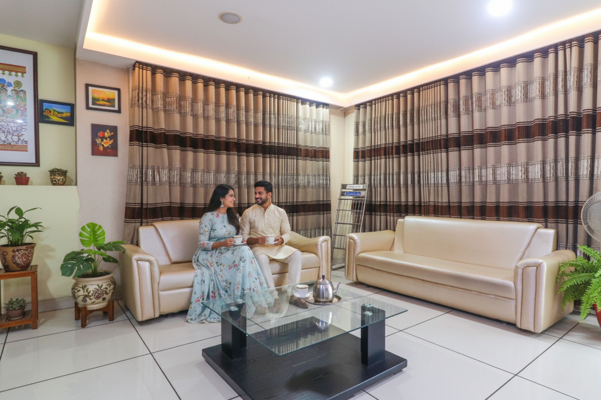 Public Area 2, FabHotel Keerthi's Anupama - Nr. Indira Gandhi Stadium, Krishna