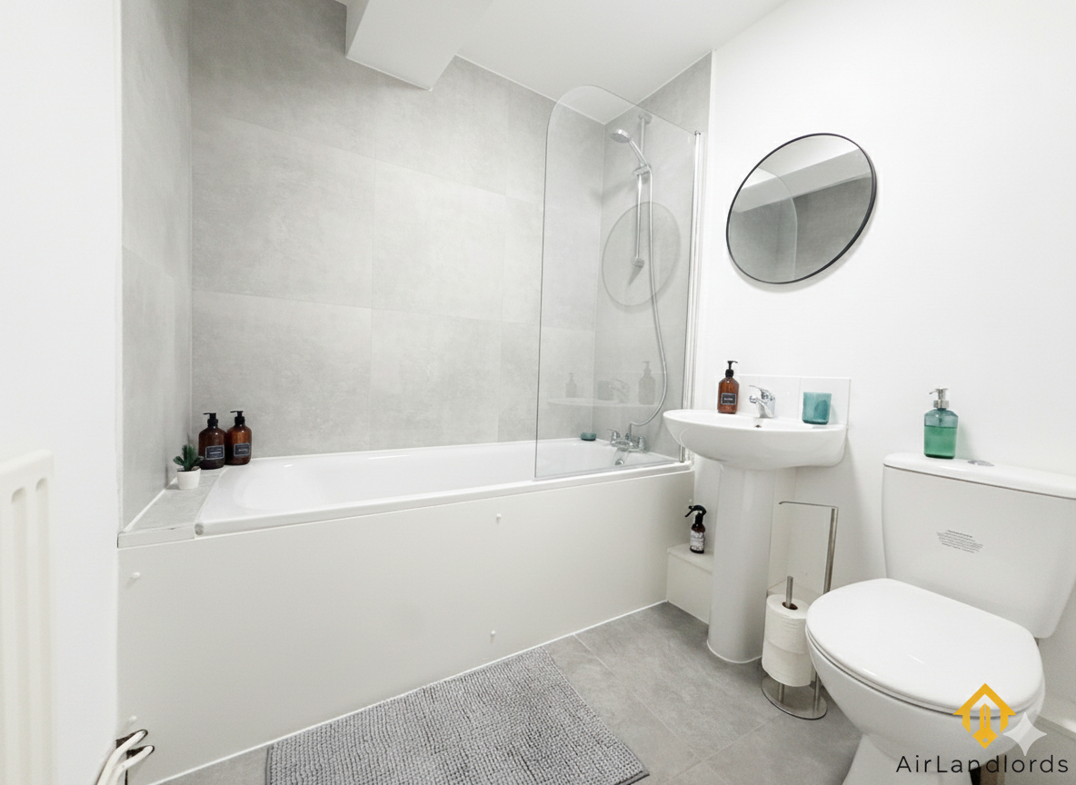 Bathroom, Exclusive 1 bedroom flat near Brixton Station!, London