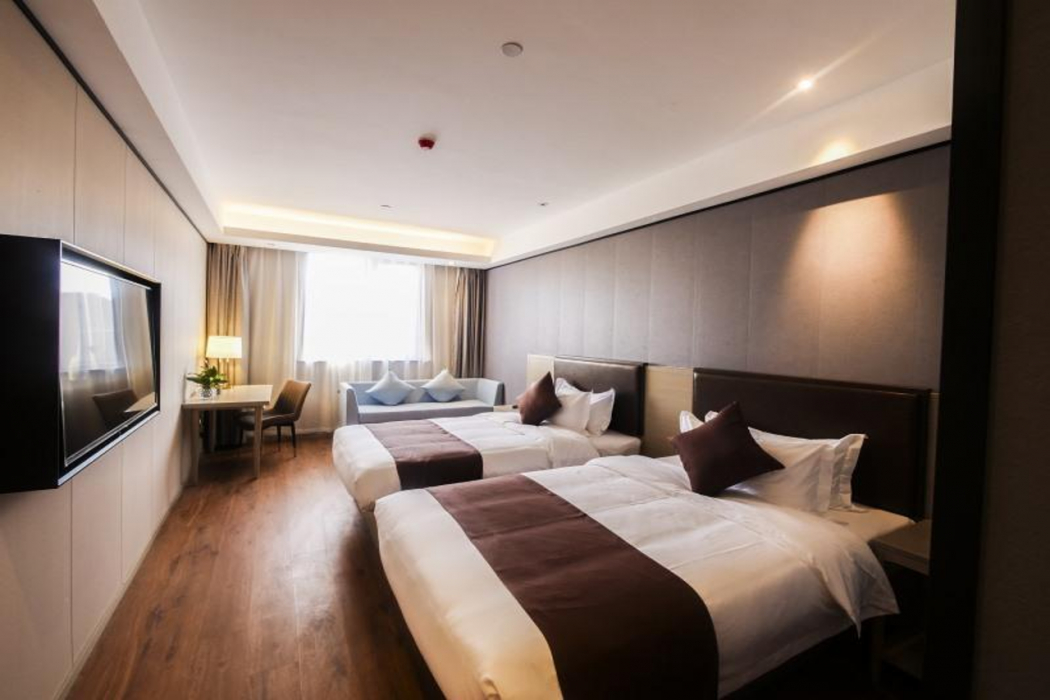 Bedroom 2, Gya Hotel Ningbo Xiangshan Shipu, Ningbo
