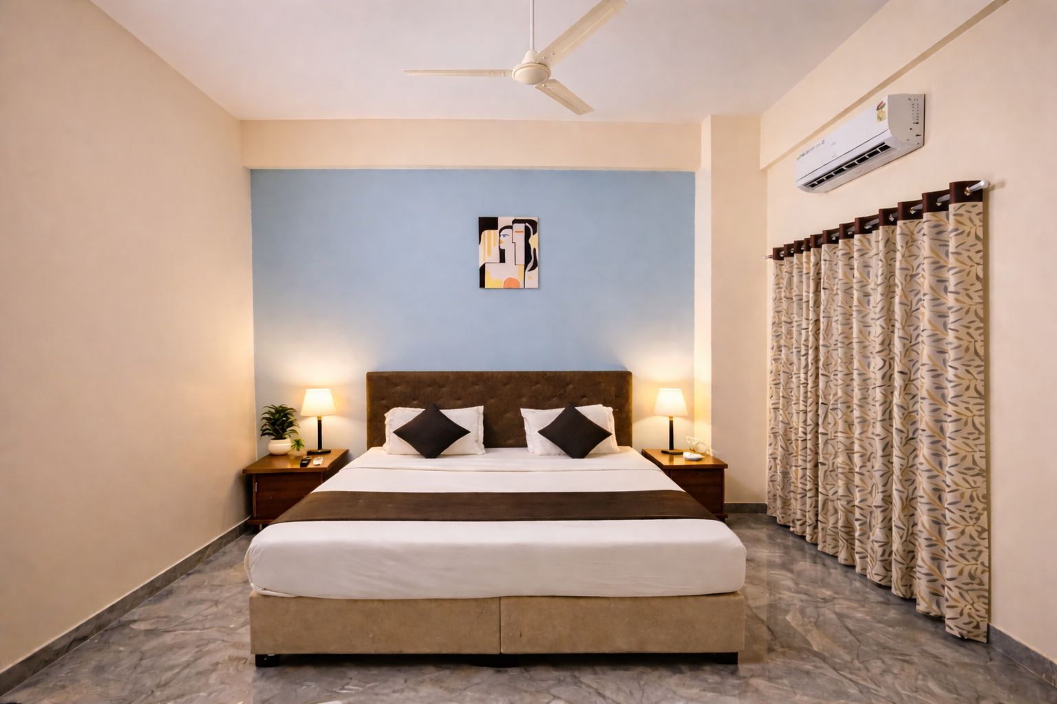 Bedroom 2, Hotel Sai 9 Heaven – A Quality Apartment for Families, Ahmadnagar