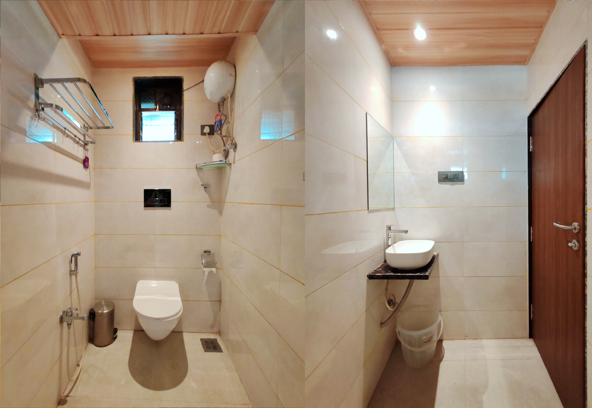 Bathroom 4, Hotel Flysky Rooms & Banquets, Thane