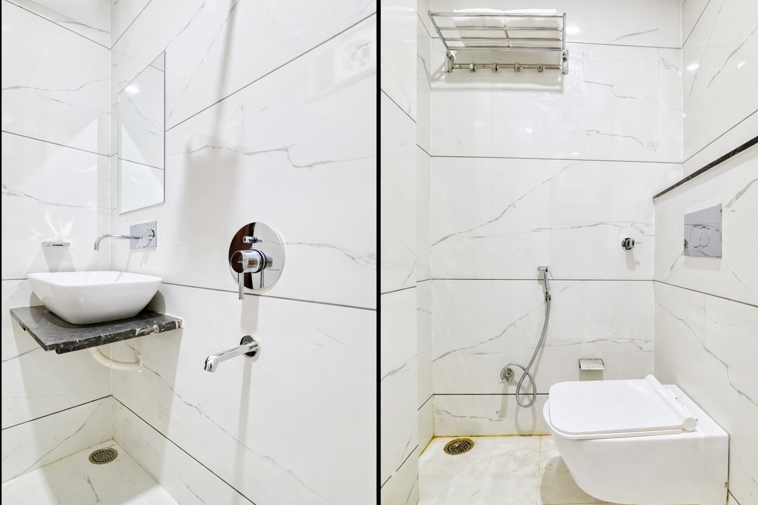 Bathroom 4, Hotel B Fine, Indore