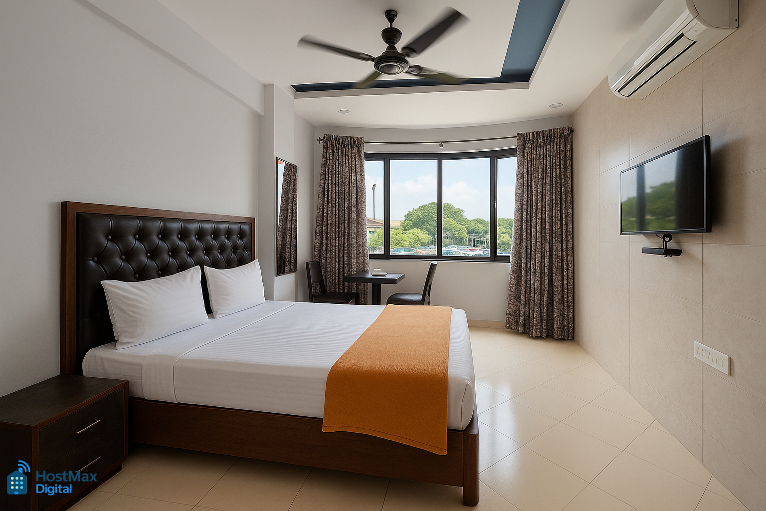 Bedroom, Hotel Sai Samrat Inn, Raigarh