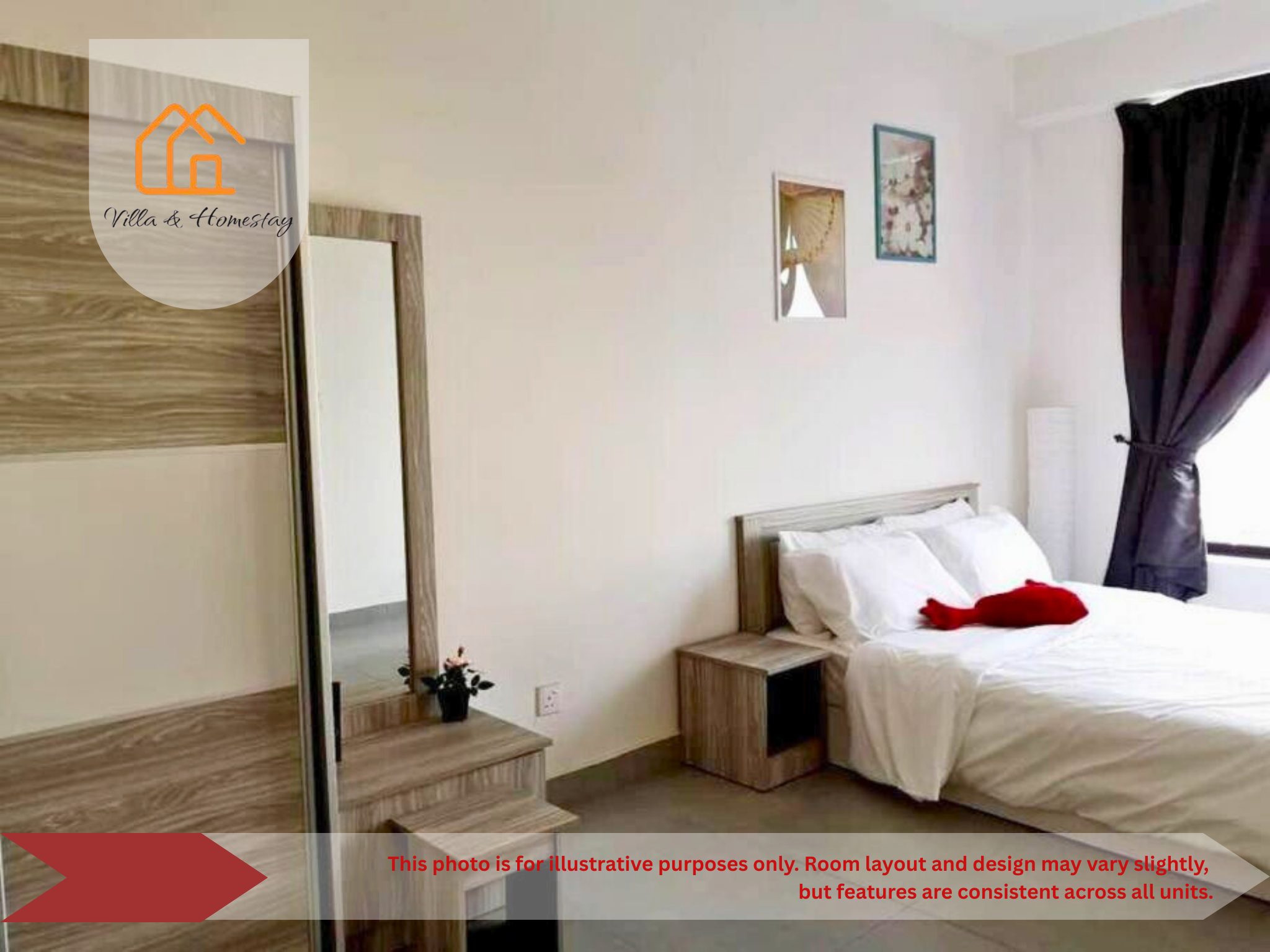 Bedroom 3, IdamanKu Comfort Stay - KANVAS SOHO Cyberjaya, Sepang
