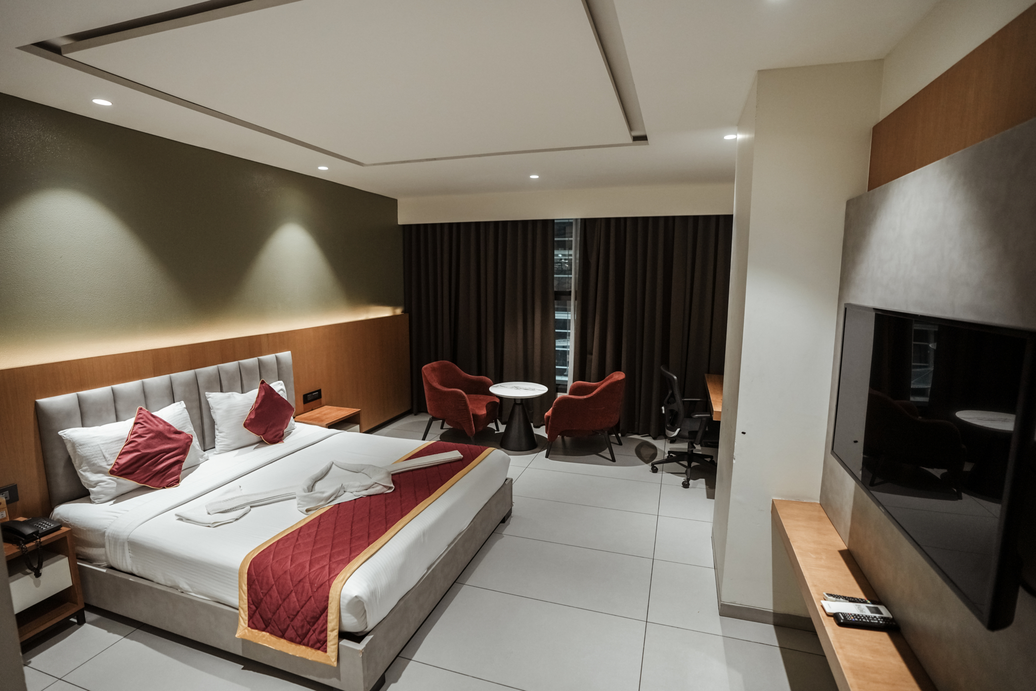 Bedroom 2, Hotel SVM Grand Nagole, Ranga Reddy