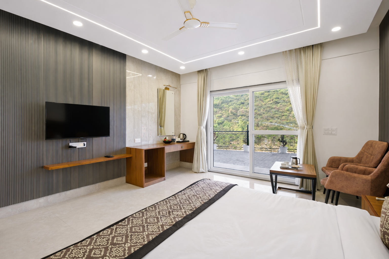Bedroom 2, Palm Aryan Pause by the Stream Resort, Dehradun