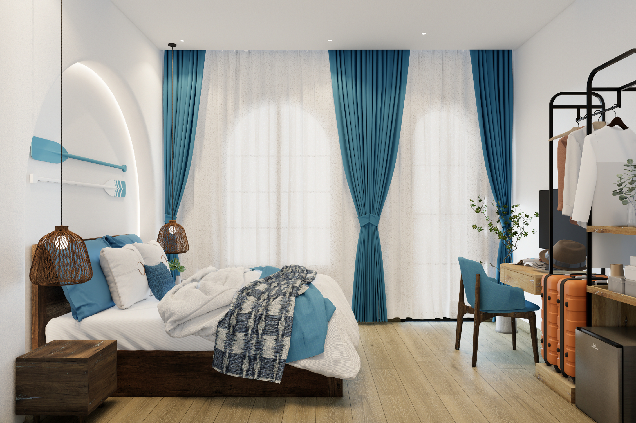 Bedroom 2, Hotel SHOL Ninh Chu, Ninh Hải