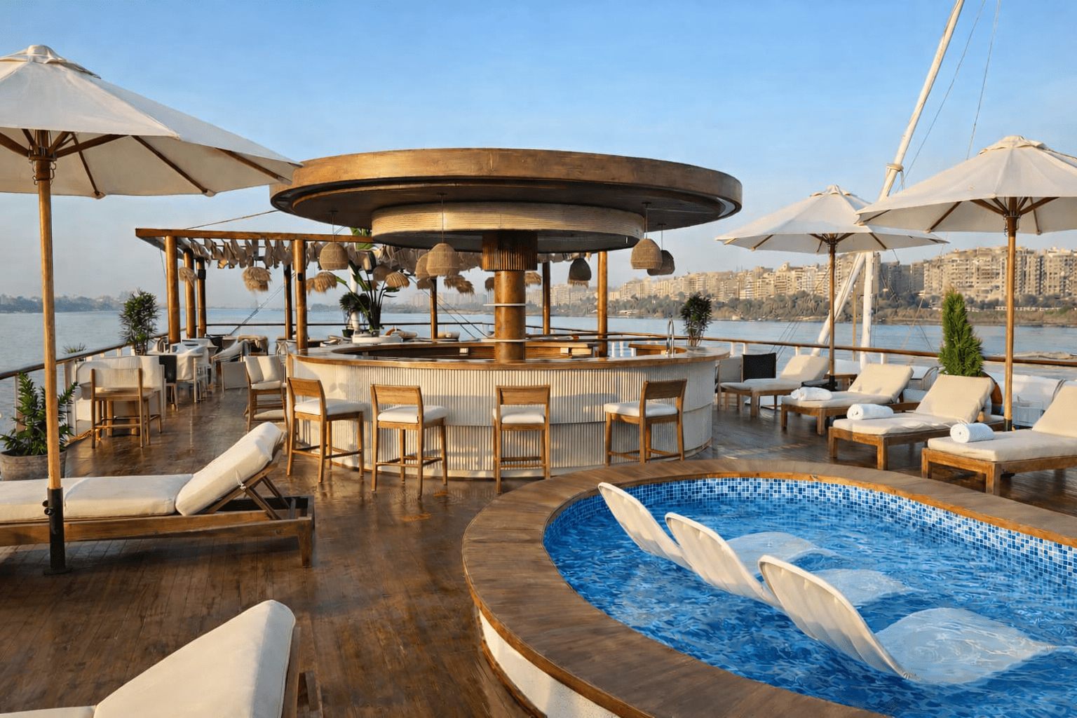 Exterior view 2, Hathor Dahabiya Cruise, Luxor