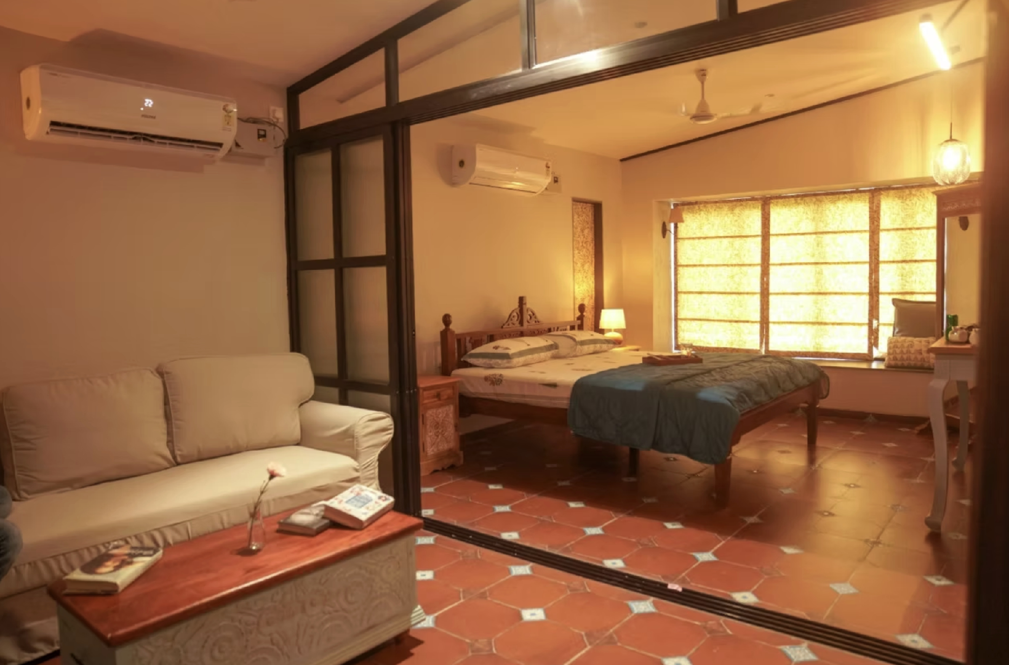 Bedroom 2, The Rising Sun Farm Karjat - Luxury Stays - Couple Friendly, Raigarh