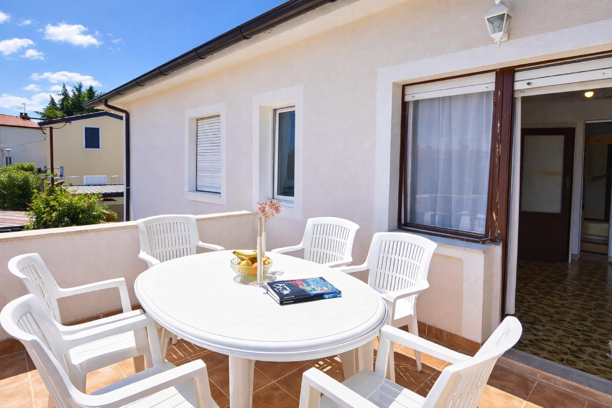 Balcony/terrace 3, Umag Apartments, Umag
