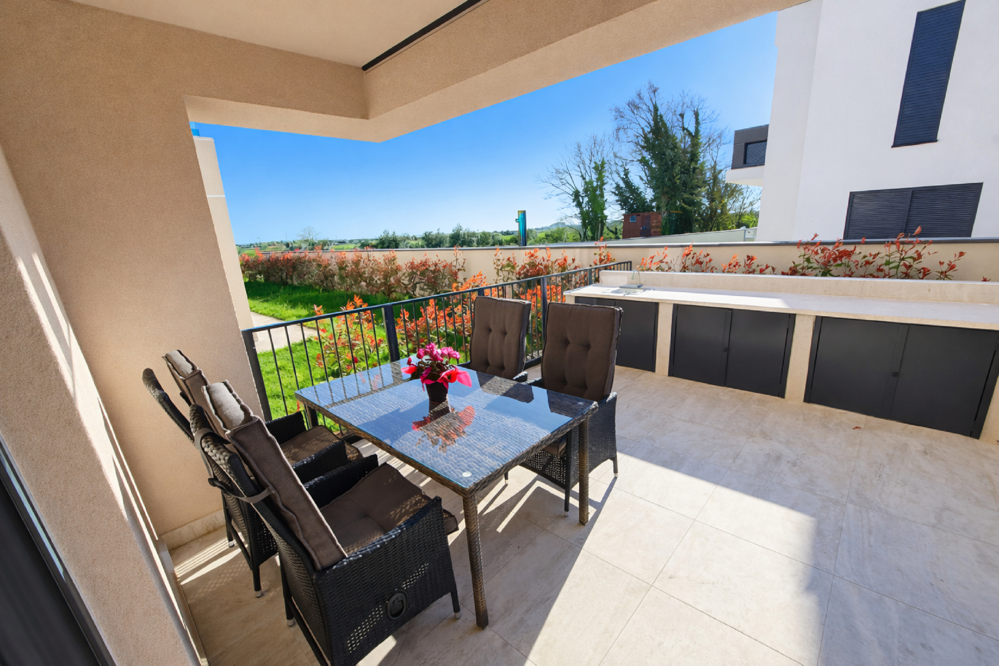 Balcony/terrace 5, House With Private Jacuzzi Near Umag, Umag