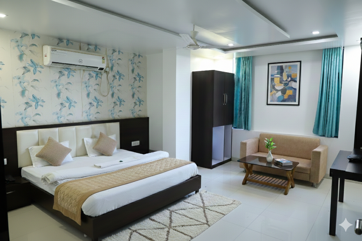 Bedroom 2, HOTEL VALLABH VILAS, Hoshangabad