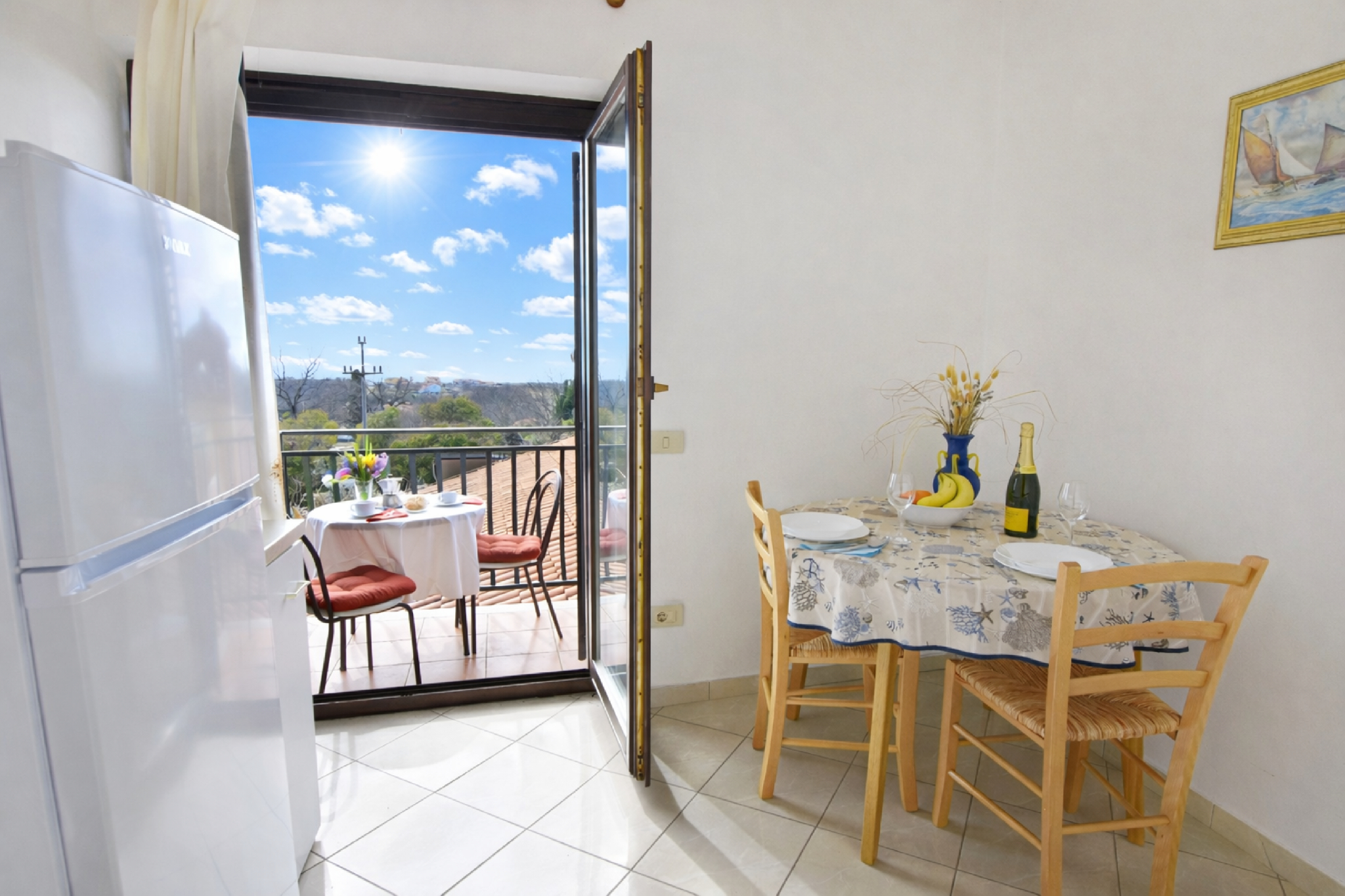 Balcony/terrace 5, Cozy apartment with shared pool, Umag