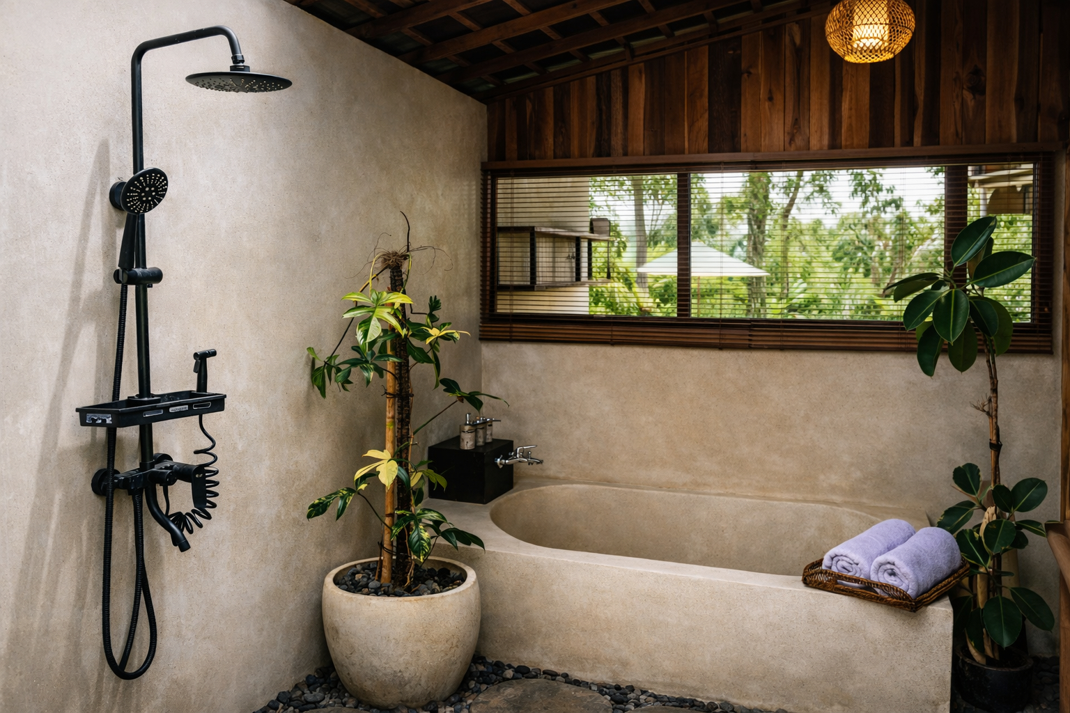 Bathroom 4, Uma Haven Villa, Gianyar