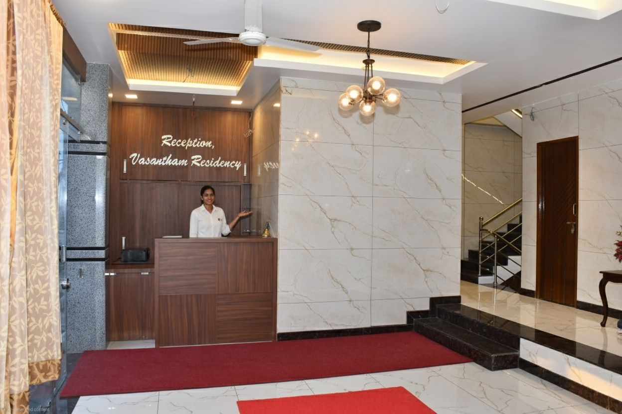 Reception, Vasantham Residency, Ramanathapuram