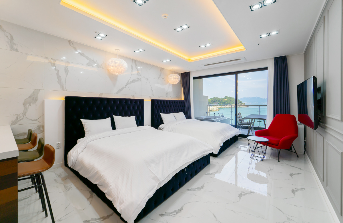 Bedroom 3, Yeosu Blue Mango Pool Villa & Resort, Yeosu