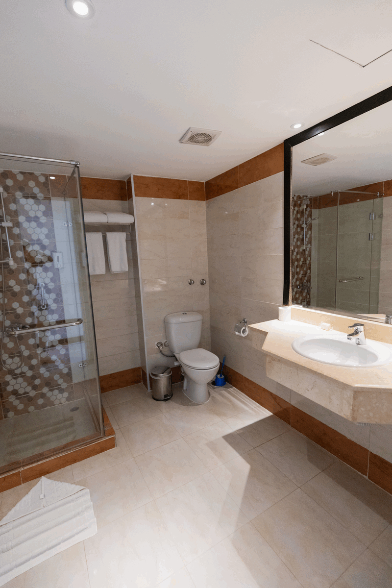 Bathroom, Empire Beach Aqua Park, Al-Ghurdaqah