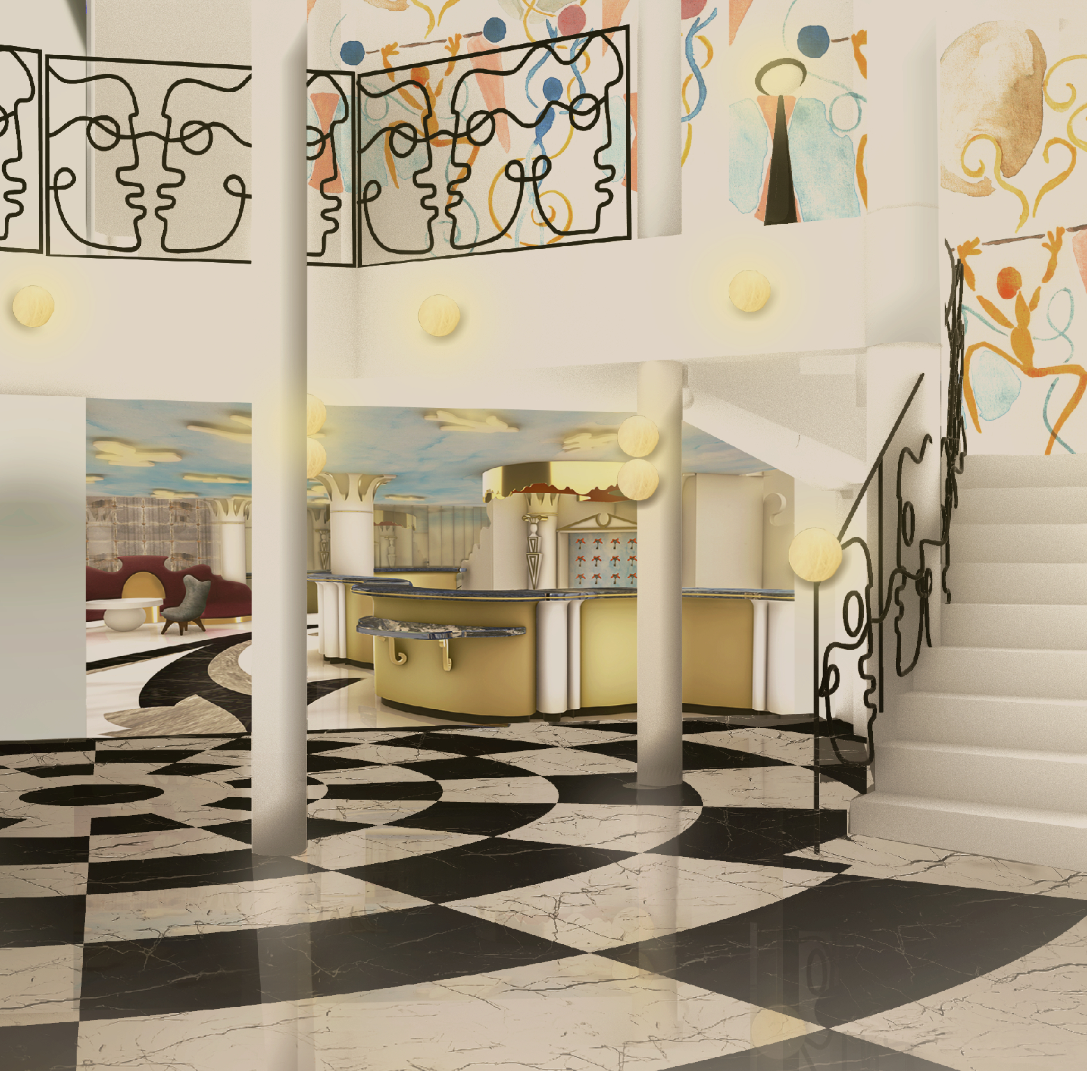 Public Area 4, Hôtel Le Magnifique Paris, Paris