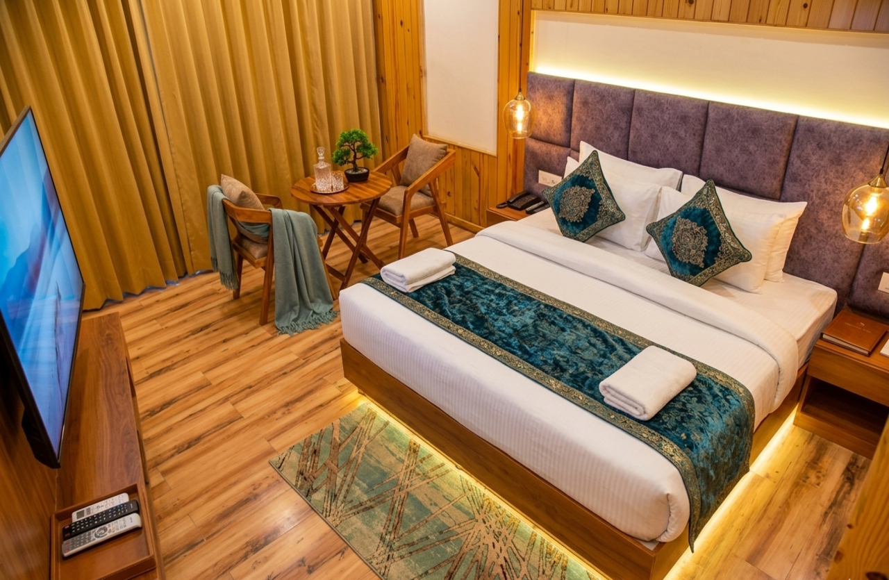 Bedroom 2, Qcent Woods Spa Resort, Rishikesh, Garhwal