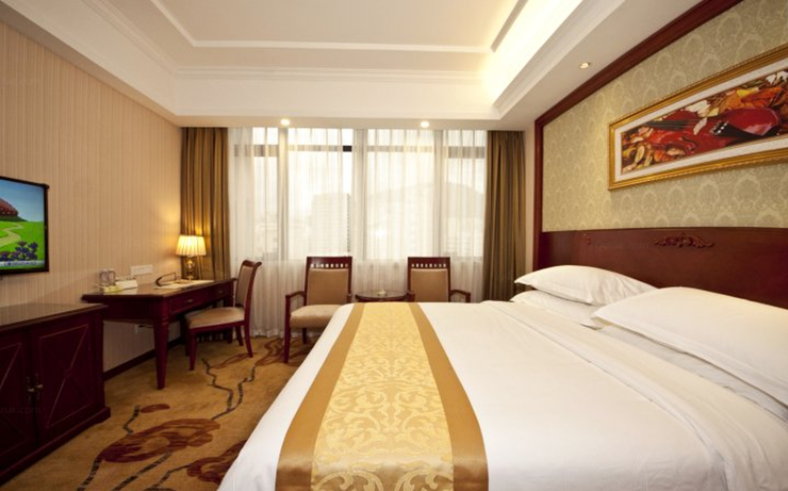 Bedroom 2, Vienna Classic Hotel Gansu Pingliang Greenland Plaza, Pingliang