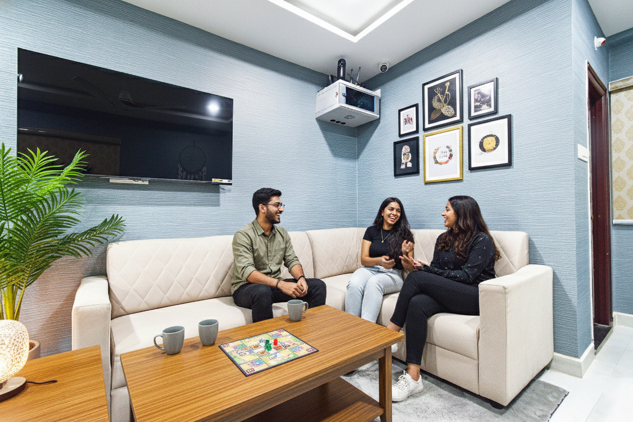 Public Area 3, Fabhotel Joy Stayz, Hyderabad