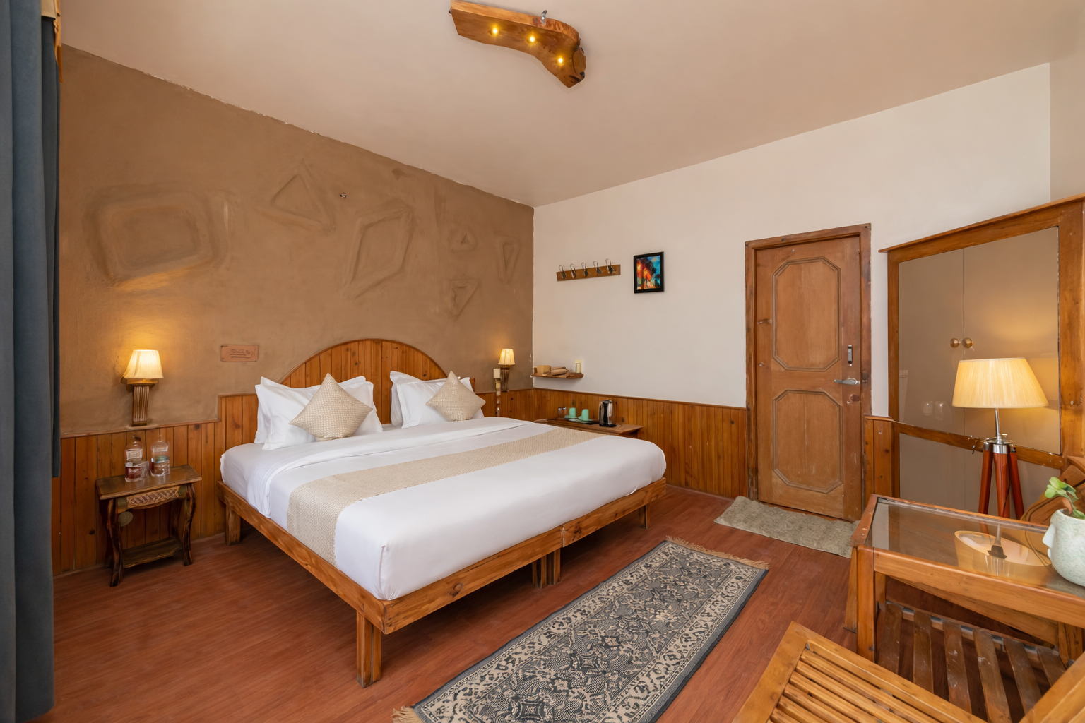 Bedroom 3, Beholden Stay & Cafe-Mountain View Boutique Stay in Old Manali , Kullu
