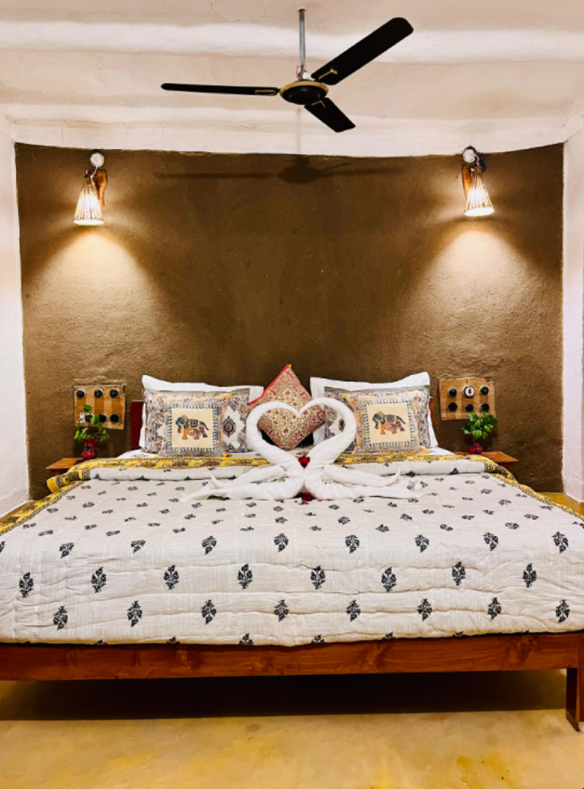 Room plan, Vindhyavan Mud House, Panna