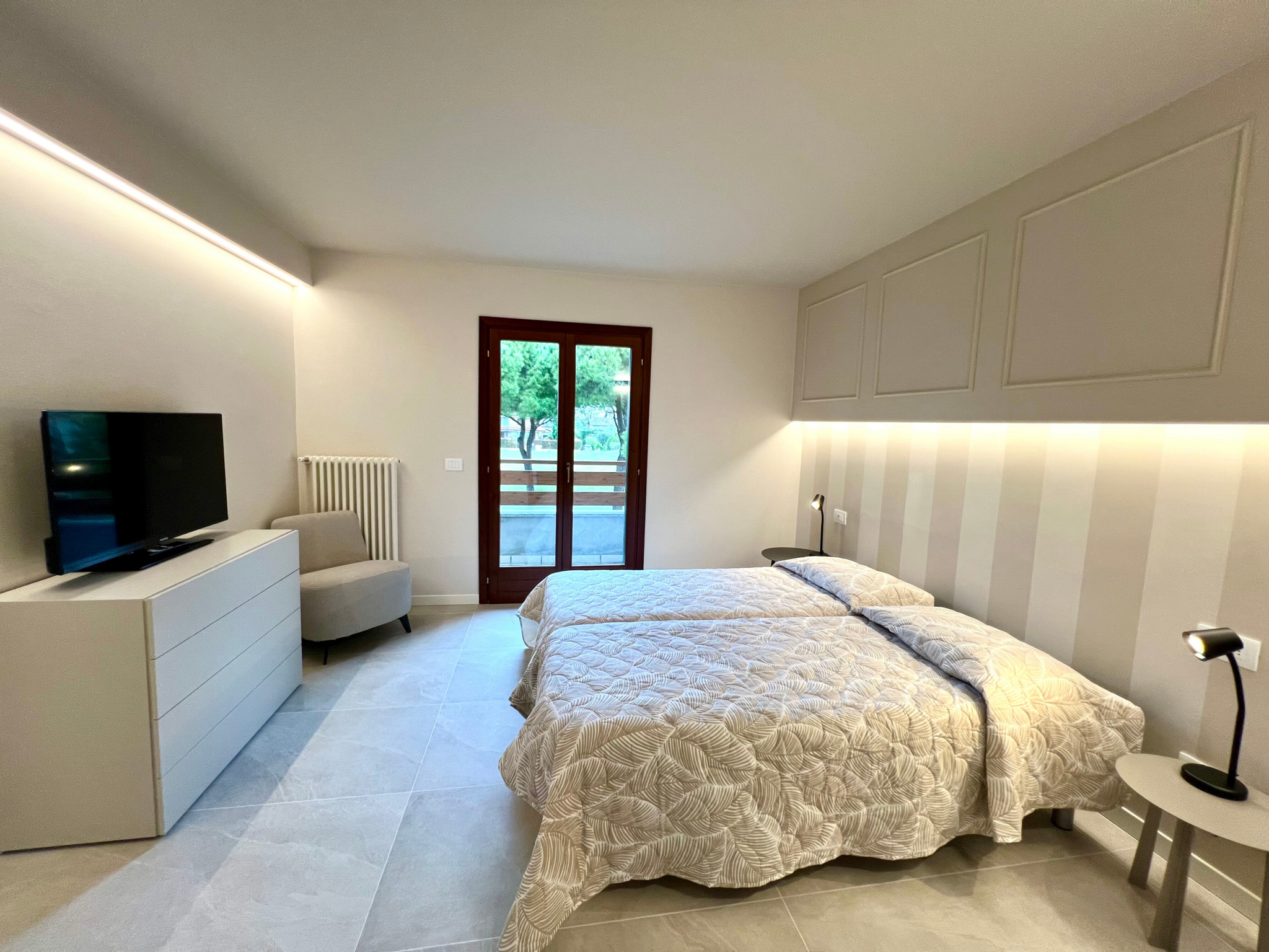 Bedroom 4, Terraced villa with pool, Udine