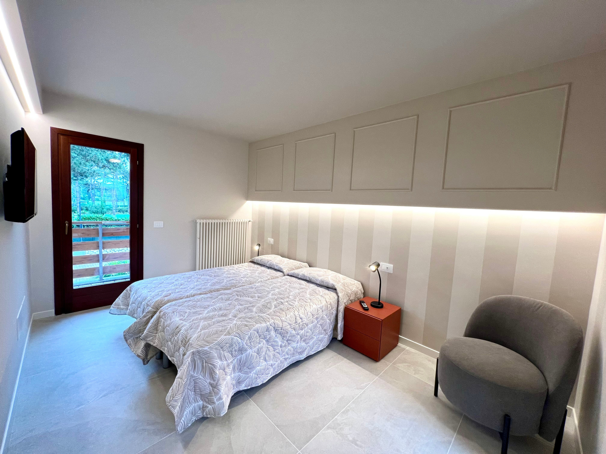 Bedroom 3, Terraced villa with pool, Udine