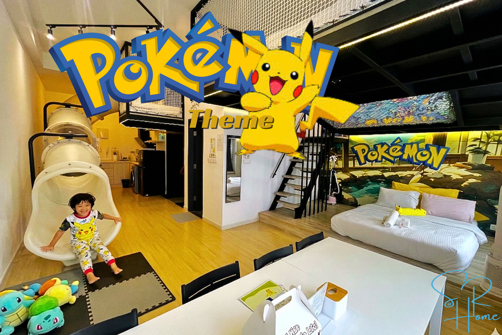 Food & Drinks, Pokémon Loft w/ INDOOR SLIDE | Pool | Near Legoland | 6 Pax, Johor Bahru