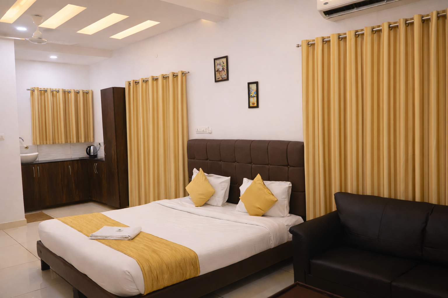 Bedroom 2, Dana Residency by D2V, Ernakulam