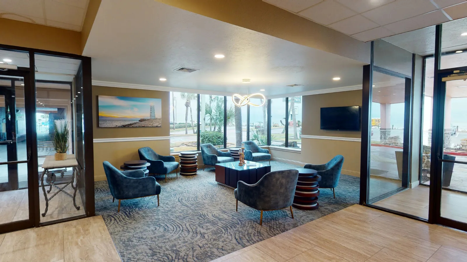 Public Area 2, Clarion Pointe Galveston Beachfront, Galveston