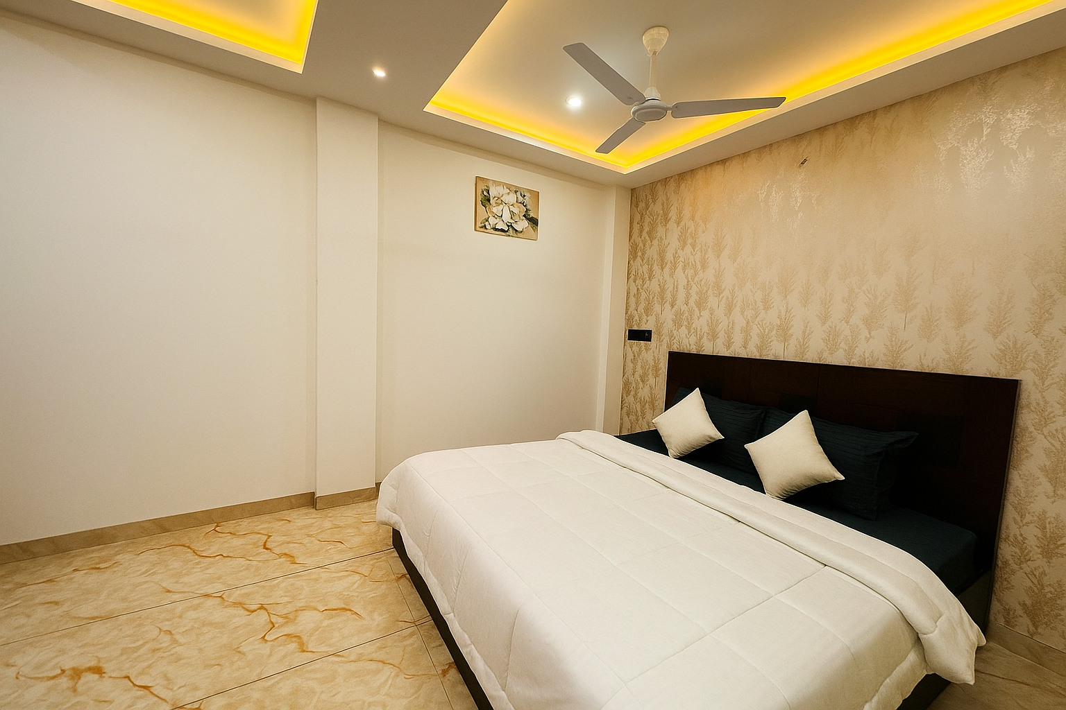 Bedroom 2, Home Escape Azure 3BHK Bunglow, Nr Apollo DB City, Indore