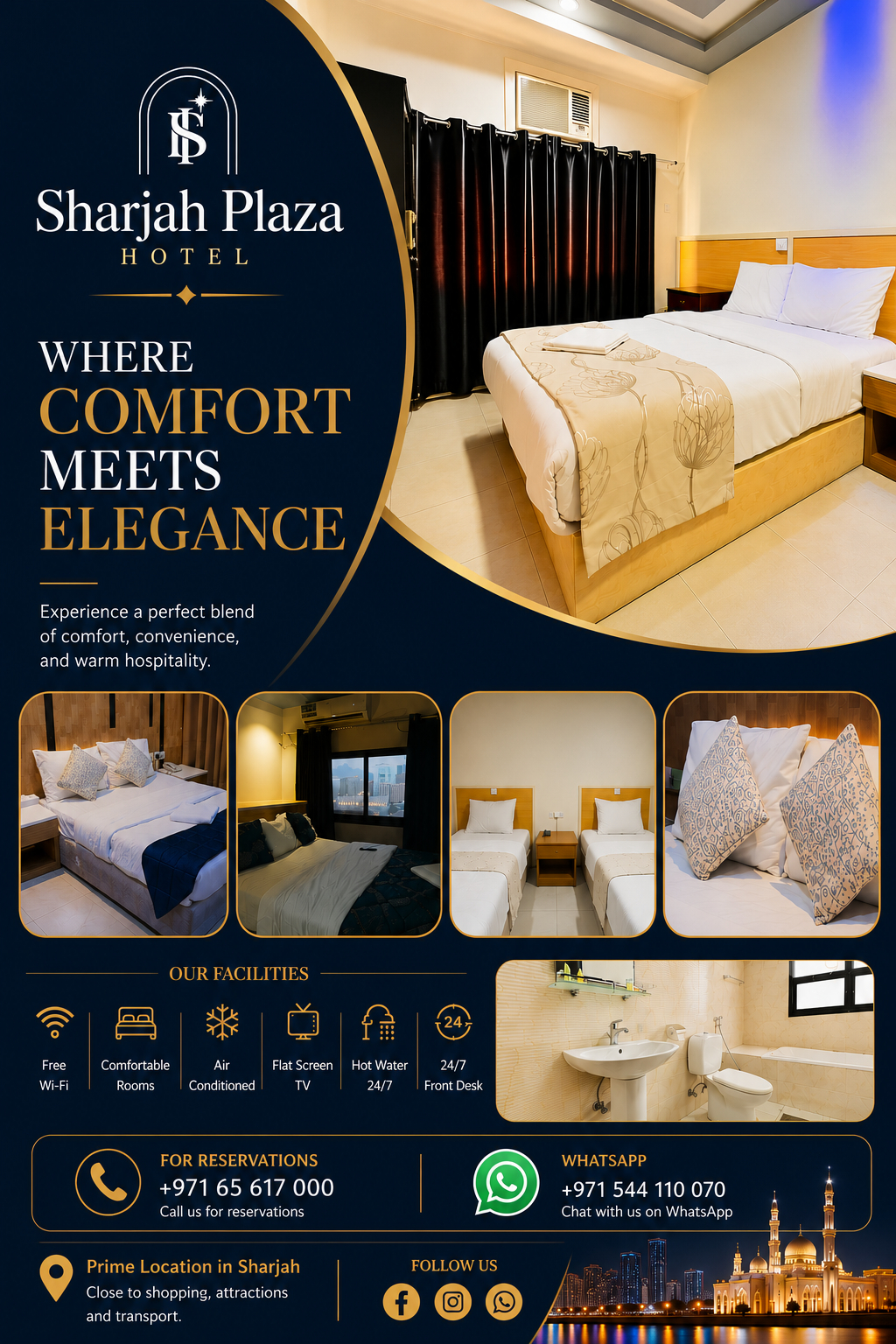 Bedroom 3, Sharjah Plaza Hotel, Sharjah City