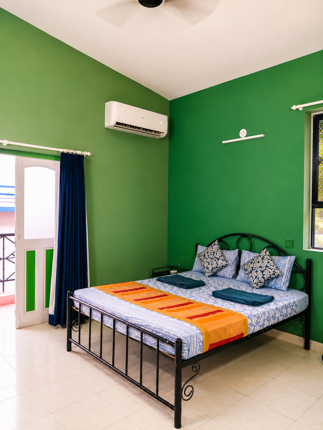 Bedroom 3, Sunpark Resort - 6 Mins walk to Baga Beach, North Goa