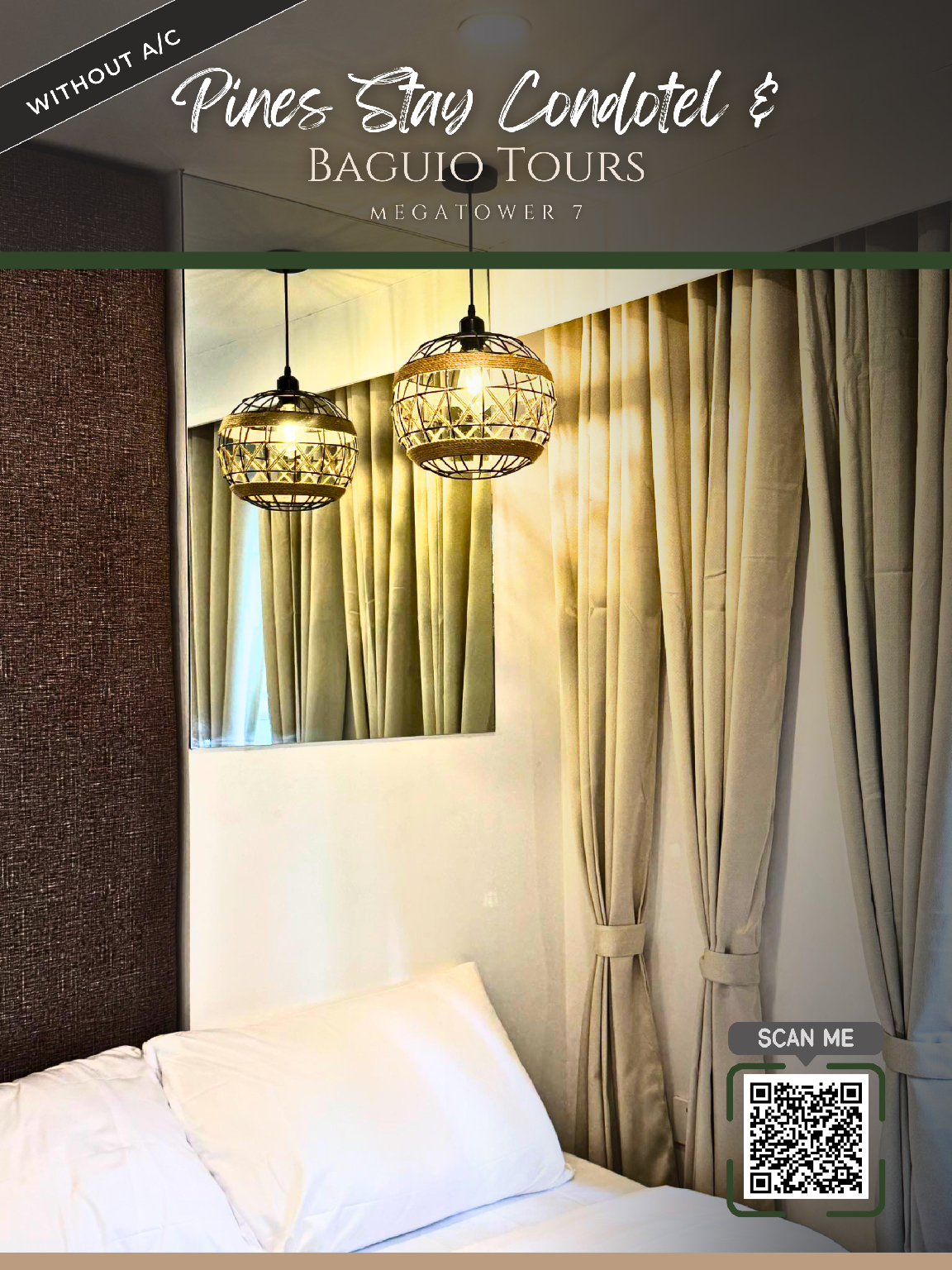 Bedroom 2, Megatower 7 CONDOTEL  Near SM and SLU main with Kitchen | NOT A HOTEL, Baguio City