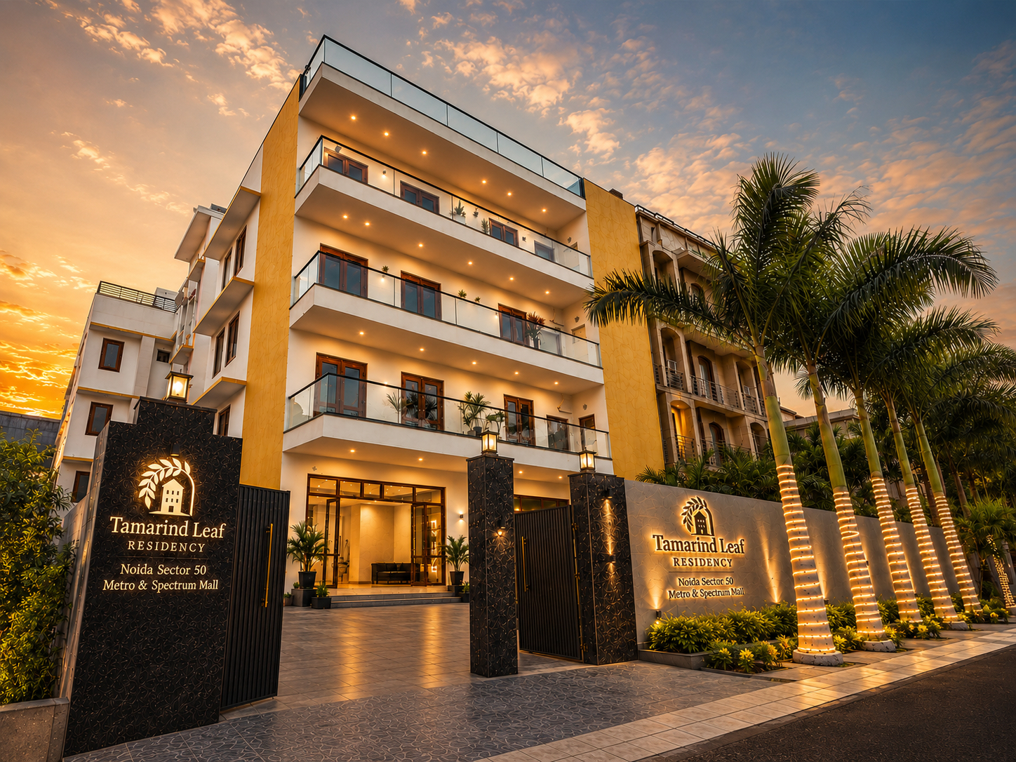 Entrance 2, Tamarind Leaf Residency Noida Sector 50 Metro & Spectrum Mall, Gautam Buddha Nagar