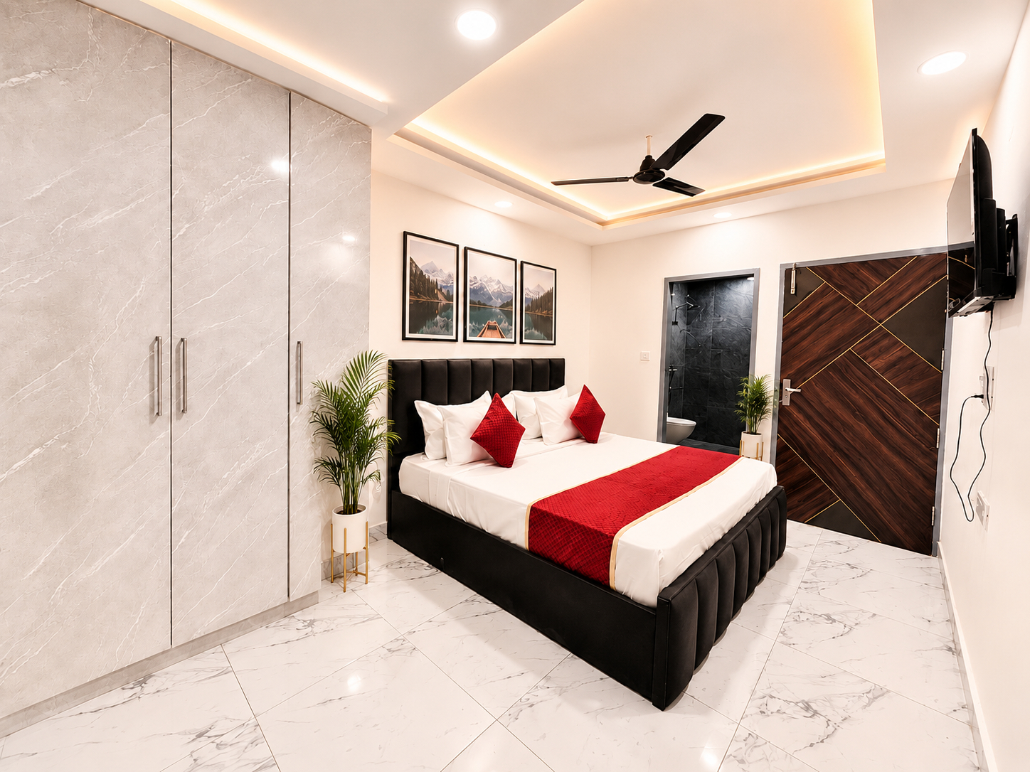 Bedroom, Mauryan Signature Hotel NHPC Metro, Faridabad