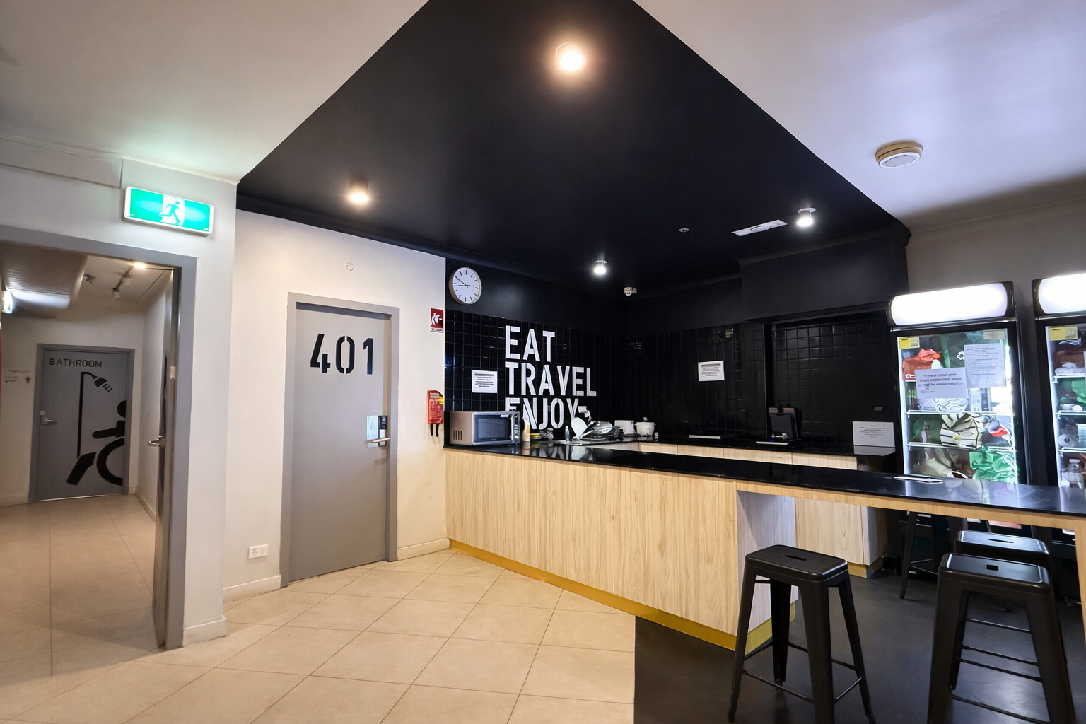 Food & Drinks 5, Space Q Capsule Hotel, Sydney