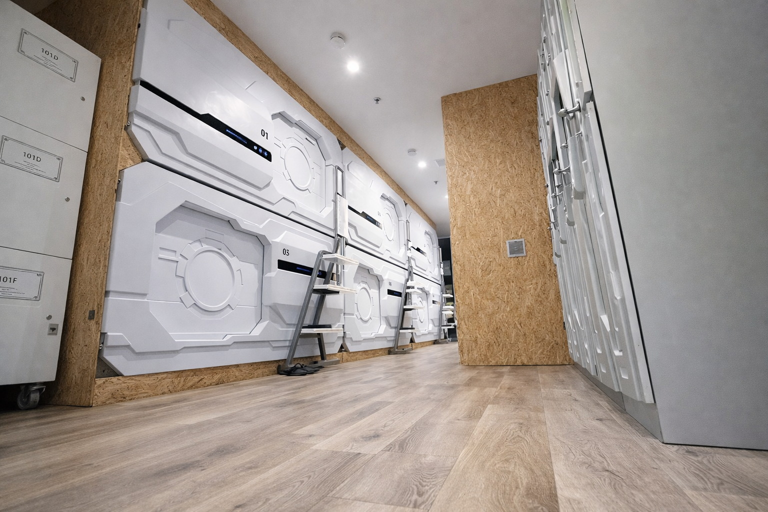 Bathroom, Space Q Capsule Hotel, Sydney