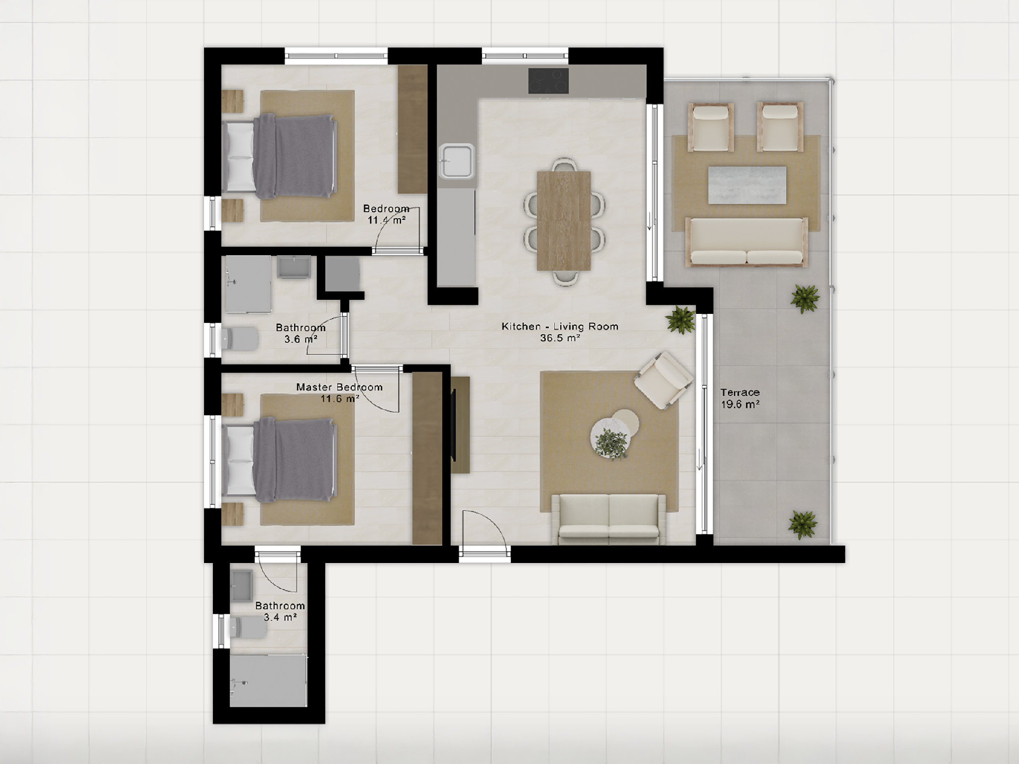 Others 4, Sanders Eduardovich - Modern2 Bedroom with Balcony