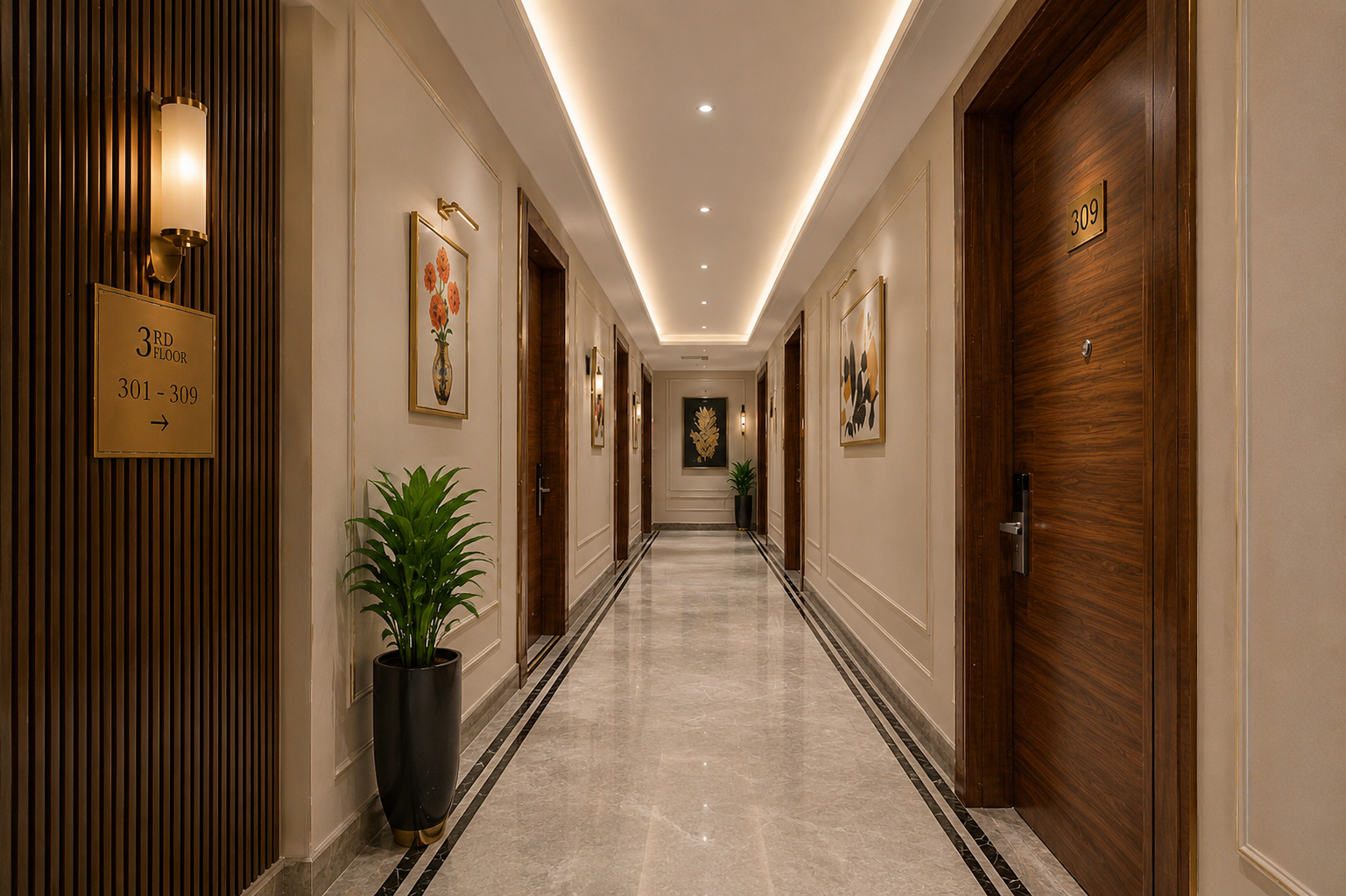 Public Area 2, Hotel Glinzer Palace By Aura, Gautam Buddha Nagar