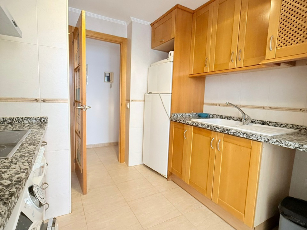 Kitchen, Charming 3-Bedroom Apartment in Orpesa, Spain, Castellón