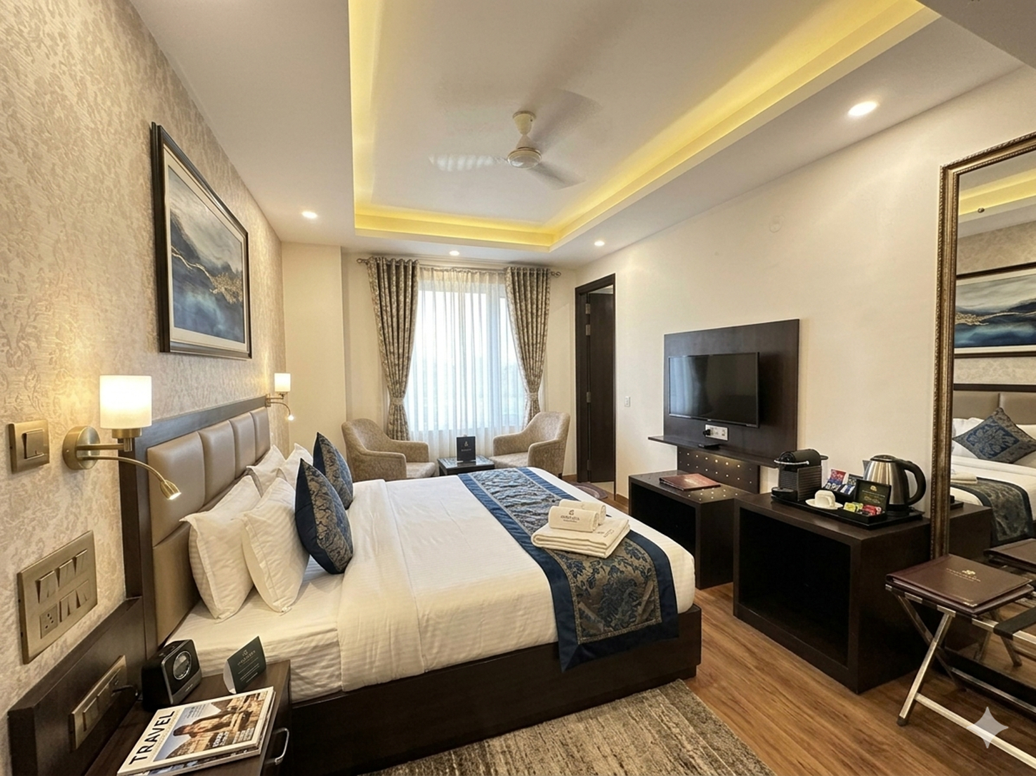 Bedroom 2, HOTEL RAJPATH RESIDENCY, Gautam Buddha Nagar